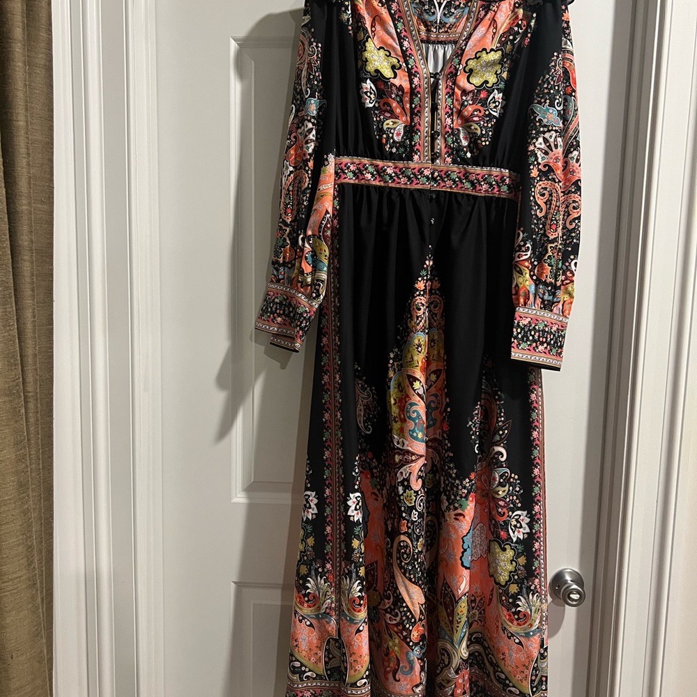 NWOT This dress is everything! Elegant Multicolor Maxi Dress